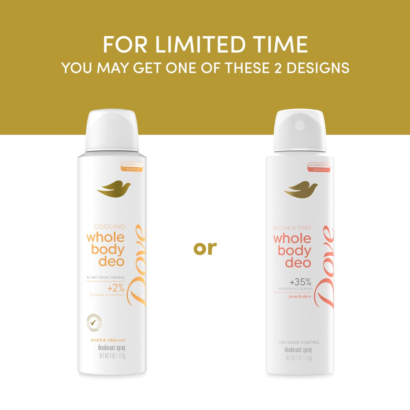 Dove Aluminum Free Sensitive Whole Body Deodorant Spray - Peach Glow; image 3 of 8