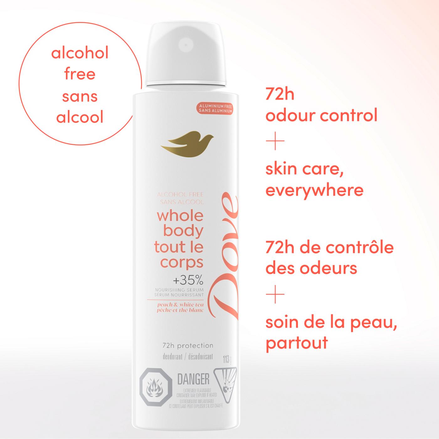 Dove Aluminum Free Sensitive Whole Body Deodorant Spray - Peach Glow; image 5 of 8