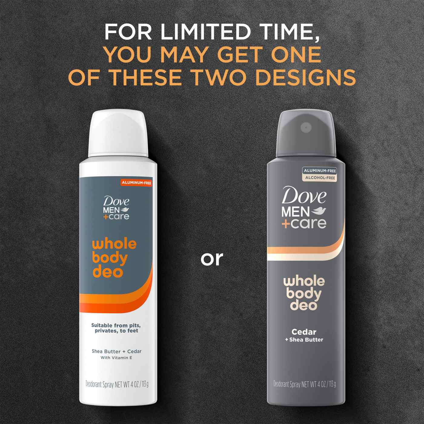 Dove Men+Care Aluminum Free Whole Body Deodorant Spray - Cedar & Shea Butter; image 3 of 7