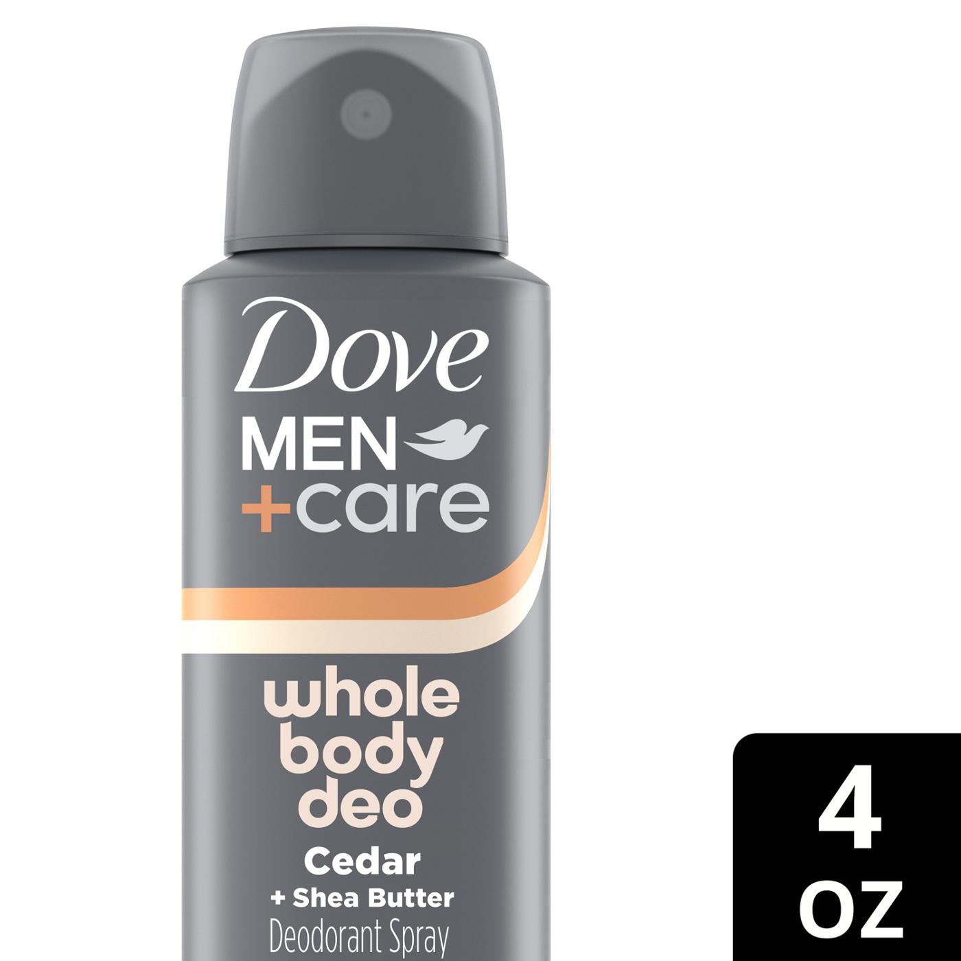 Dove Men+Care Aluminum Free Whole Body Deodorant Spray - Cedar & Shea Butter; image 6 of 7