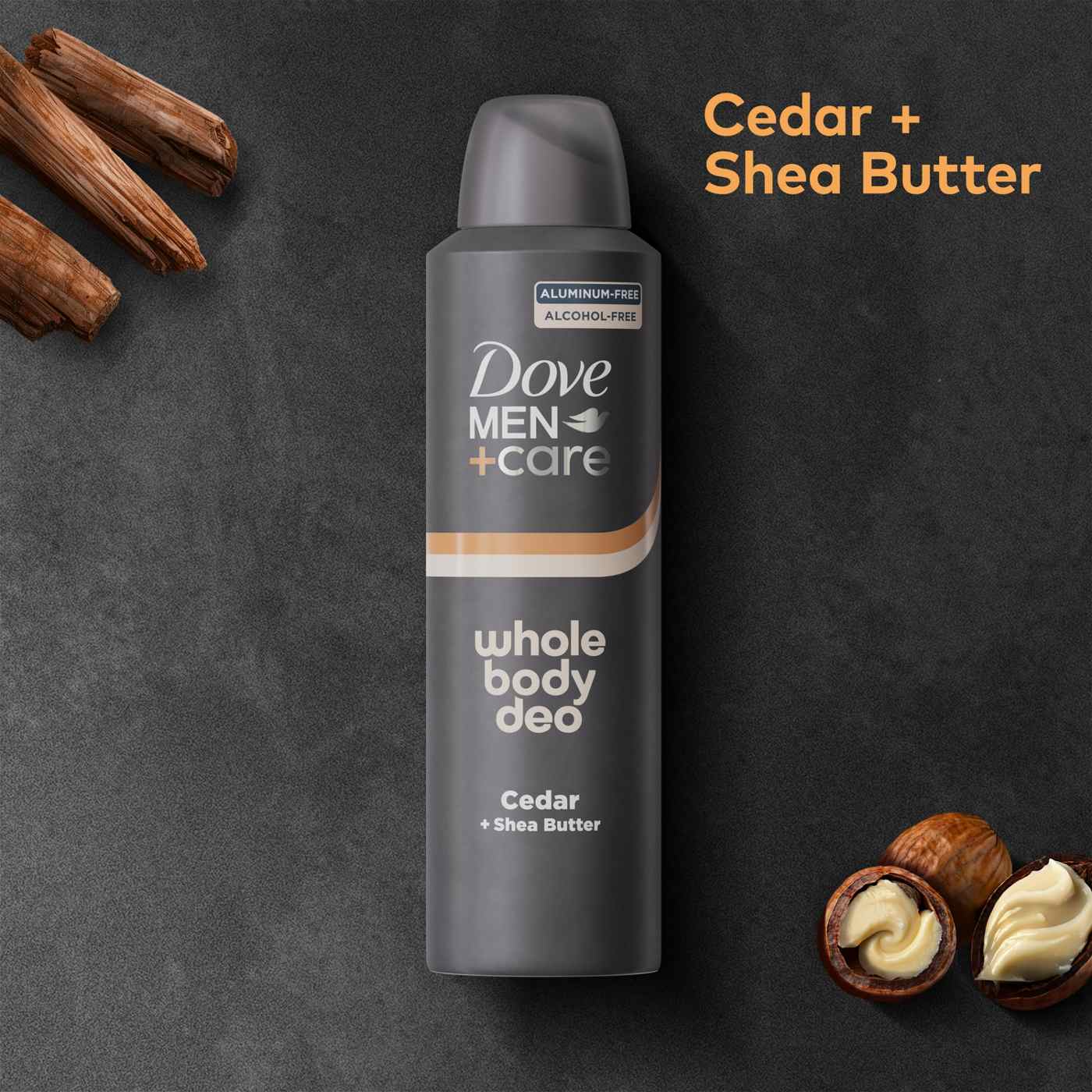 Dove Men+Care Aluminum Free Whole Body Deodorant Spray - Cedar & Shea Butter; image 7 of 7