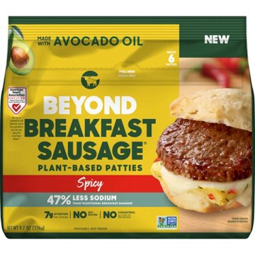 Beyond Meat Plant Based Sausage Patties - Spicy, 9.7 oz