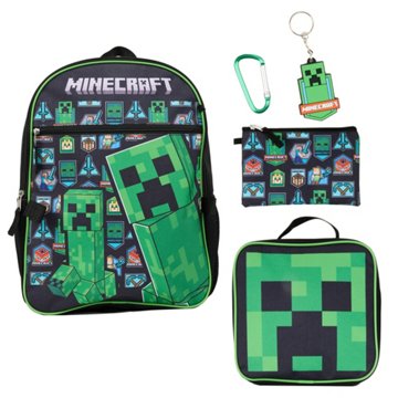 Minecraft Backpack Set, 5 pc
