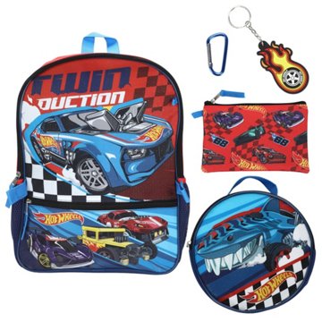 Hot Wheels Backpack Set, 5 pc
