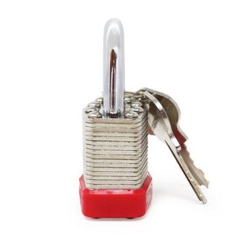 Premier Lock Laminated Steel Padlock, 1.75''