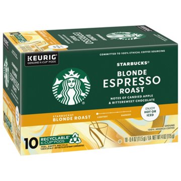 Starbucks Blonde Espresso Roast Single Serve Coffee K Cups