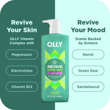 OLLY Revive Mood + Skin Vitamin-Infused Body Wash - Neroli Dew