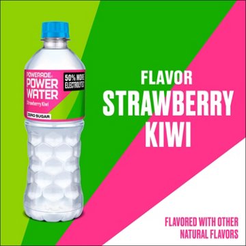 Powerade Zero Sugar Power Water Strawberry Kiwi Electrolyte Beverage 6 pk Bottles