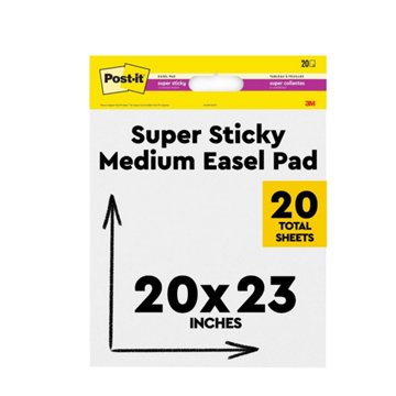 Post-it Super Sticky Easel Pad, 20'' x 23''