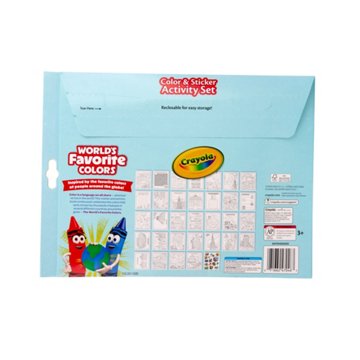 Crayola World's Favorite Colors Color & Sticker Activity Set