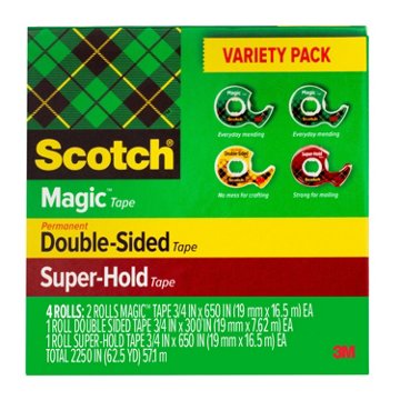 Scotch Tape Variety Pack, 4 ct