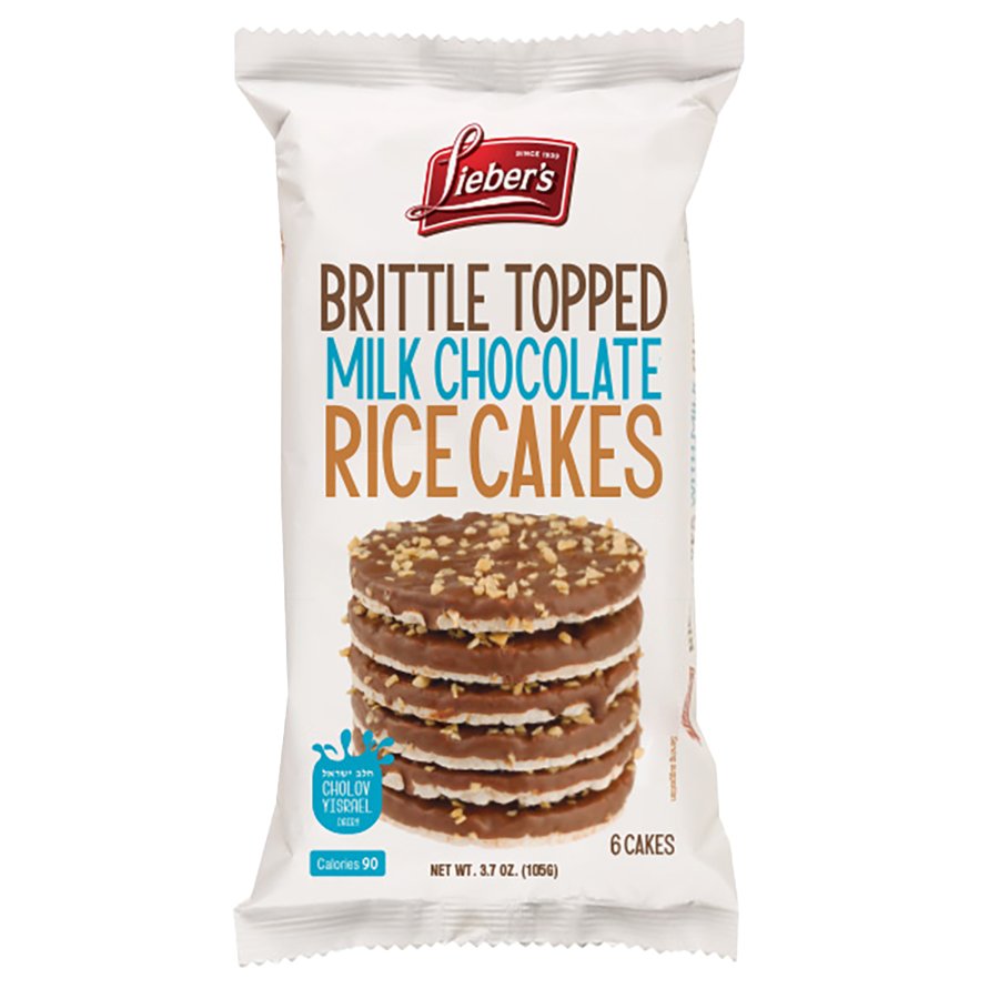 Lieber's Kosher Brittle Topped Milk Chocolate Rice Cakes - Shop Rice ...