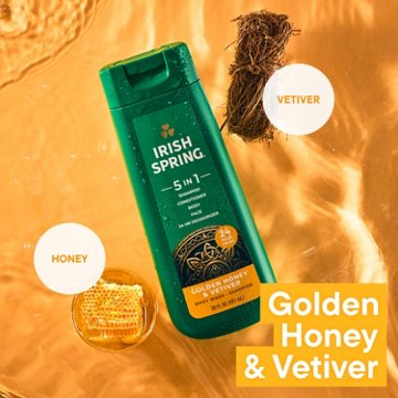 Irish Spring Men's 5-in-1 Body Wash - Golden Honey & Vetiver