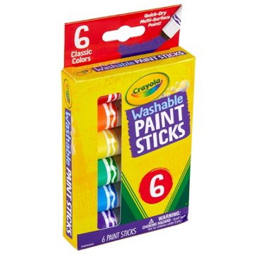 Crayola Washable Paint Sticks, 6 ct
