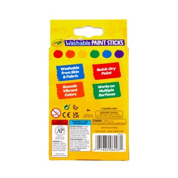 Crayola Washable Paint Sticks, 6 ct