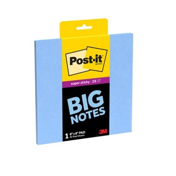 Post-it Super Sticky Big Notes, 8'' x 8''