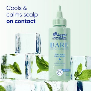 Head & Shoulders BARE Itchy Scalp Relief Serum, Instant Cooling, Lightweight, Anti-Dandruff, 4.2oz