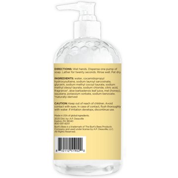 Burt's Bees Liquid Hand Soap with Aloe Vera - Wild Honeysuckle