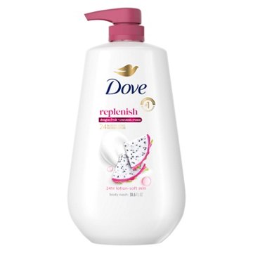 Dove Replenish Body Wash - Dragon Fruit & Coconut Cream, 30.6 oz