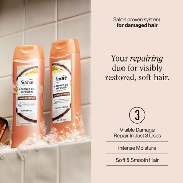 Suave Coconut Oil Infusion Damage Repair Shampoo & Conditioner 2 pk