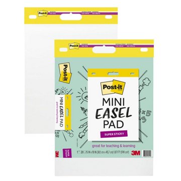 Post-it Super Sticky Mini Easel Pad, 2 pk, 15'' x 18''