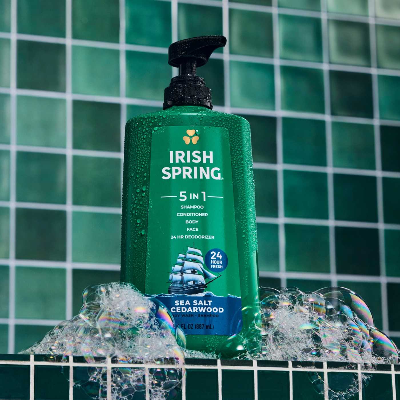 Irish Spring Men's 5-in-1 Body Wash - Sea Salt & Cedarwood; image 6 of 10