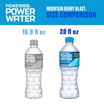 Powerade Zero Sugar Power Water Mountain Berry Blast Electrolyte Beverage