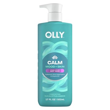 OLLY Calm Mood + Skin Vitamin-Infused Body Wash with Hyaluronic Acid - Eucalyptus & Amber