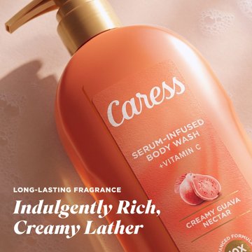 Caress Serum Infused Body Wash Creamy with Vitamin C - Guava Nectar