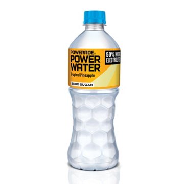 Powerade Zero Sugar Power Water Tropical Pineapple Flavored Electrolyte Water