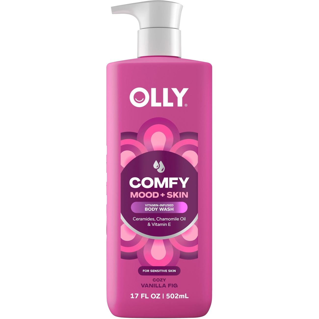OLLY Comfy Mood + Skin Vitamin-Infused Sensitive Body Wash with