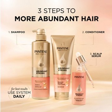 Pantene Abundant & Strong Conditioner with Pro-Vitamin B5 Complex and Antioxidants, 8 oz