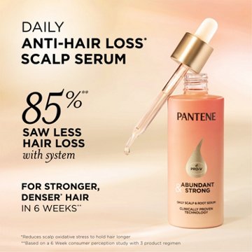 Pantene Abundant & Strong Scalp & Root Serum with Pro-Vitamin B5 Complex and Niacinamide, 2 oz