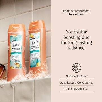 Suave Moroccan Oil Infusion Moroccan Shine Shampoo & Conditioner 2 pk