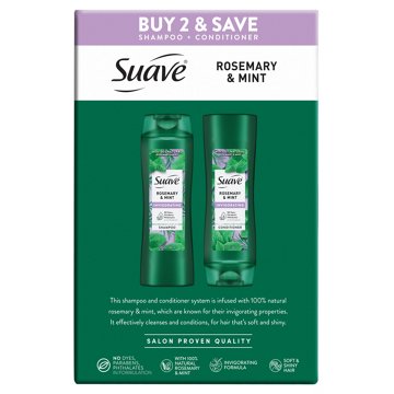 Suave Invigorating Rosemary & Mint Shampoo & Conditioner 2 pk