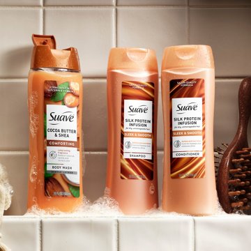 Suave Silk Protein Infusion Sleek & Smooth Shampoo & Conditioner 2 pk