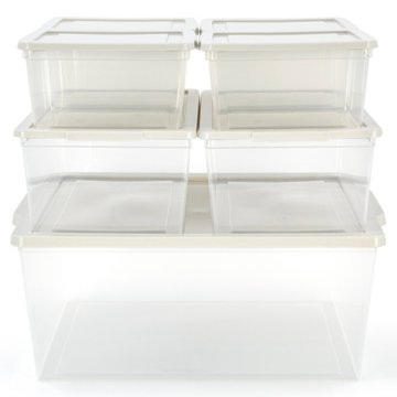 Modbox Clear Totes with Lids, 7 ct