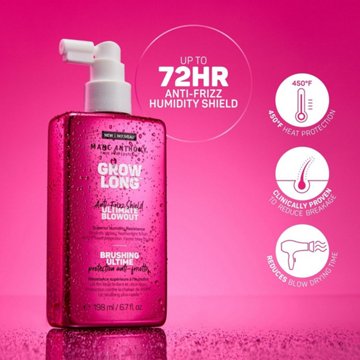 Marc Anthony Grow Long Anti-Frizz Shield Ultimate Blowout Heat Protection Spray