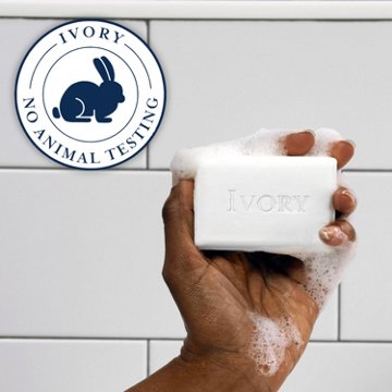 Ivory Gentle Bar Soap, Designed for Whole Family, 99.44% Pure Formula, Original Scent, 3.17 oz (3 Count)