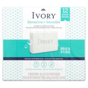 Ivory Sensitive Gentle Bar Soap