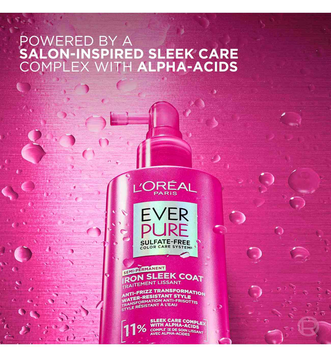 L'Oréal Paris Ever Pure Sulfate Free Color Care Iron Sleek Coat Smoothing Treatment; image 4 of 4