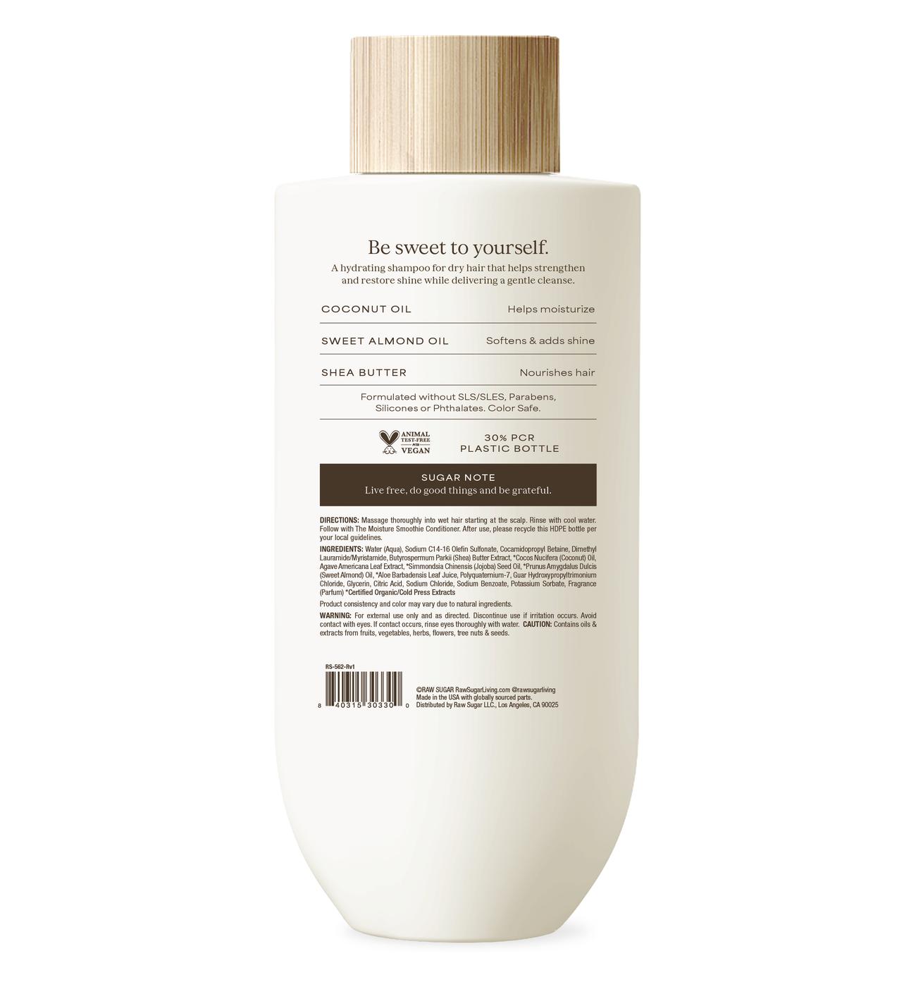 Raw Sugar Moisture Smoothie Shampoo; image 2 of 2