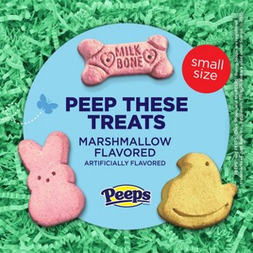MilkBone Peeps Dog Biscuits - Marshmallow, 22 oz