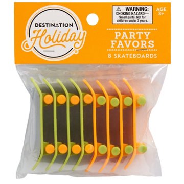 Destination Holiday Halloween Mini Skateboard Favors, 8 ct