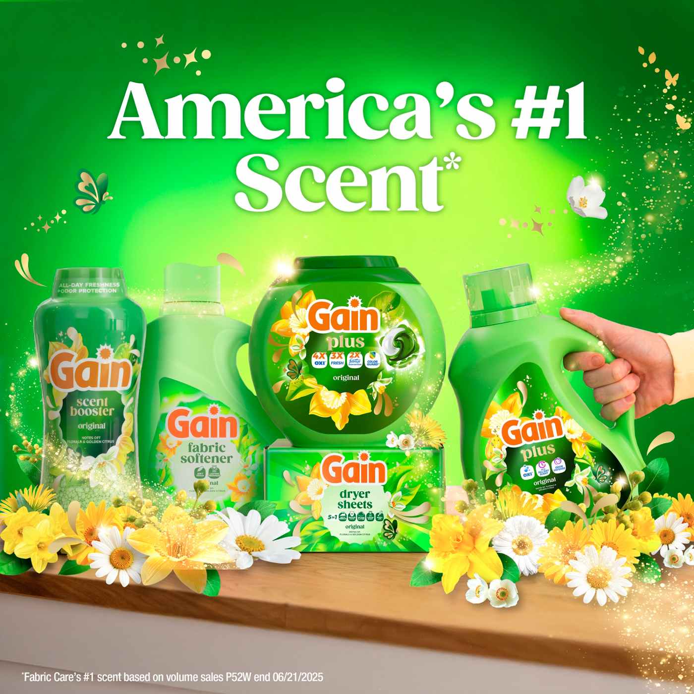 Gain Plus Oxi Liquid Laundry Detergent, 75 Loads - Original; image 2 of 8