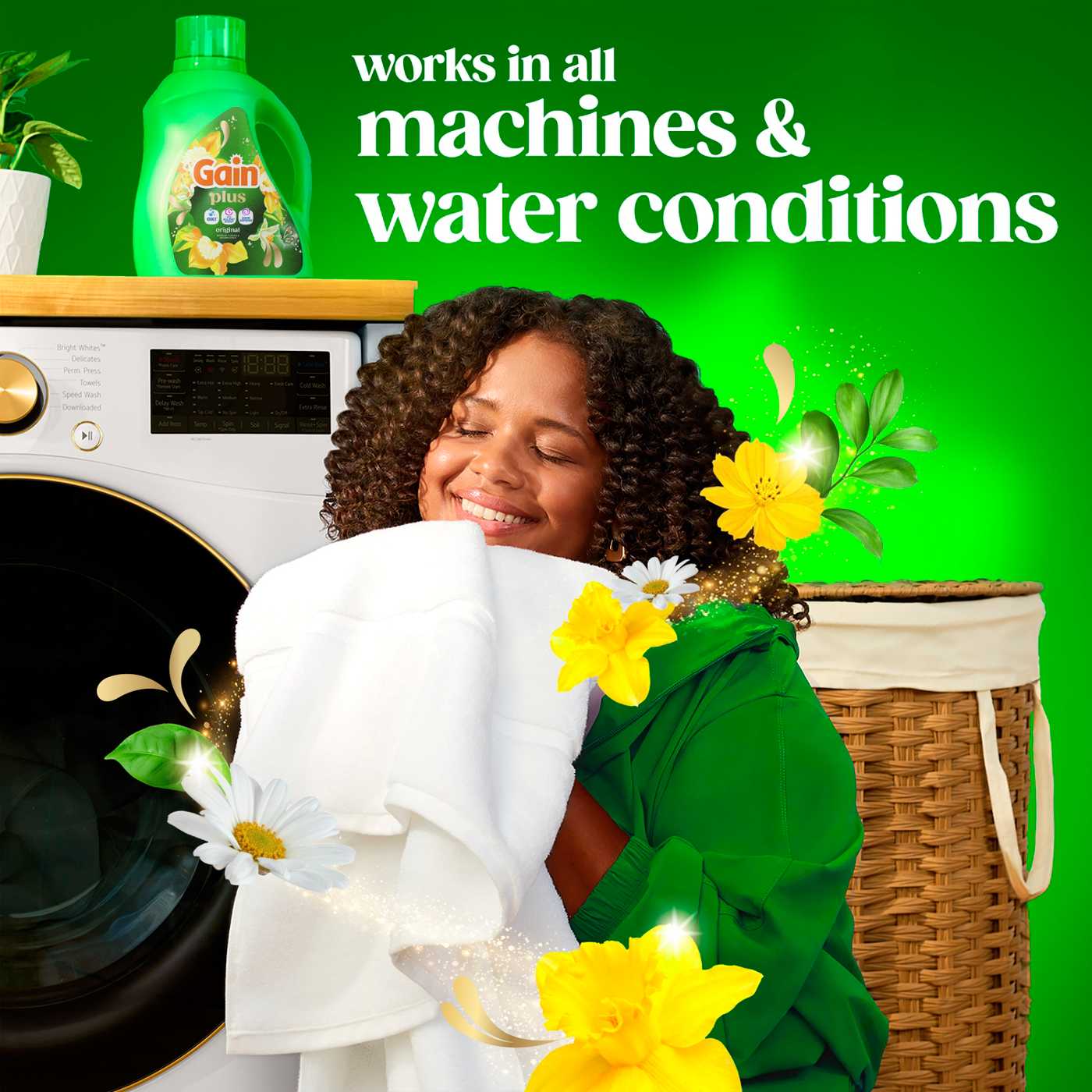 Gain Plus Oxi Liquid Laundry Detergent, 75 Loads - Original; image 8 of 8