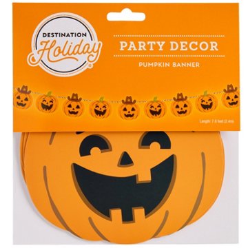 Destination Holiday Cowboy Jack-O-Lantern Banner