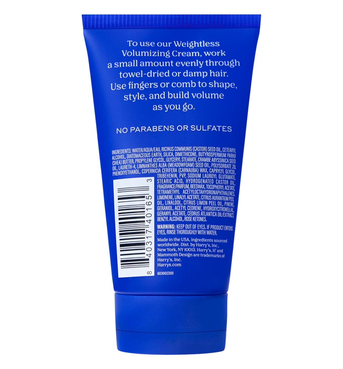 Harry's Men's Weightless Volumizing Hair Cream; image 2 of 2
