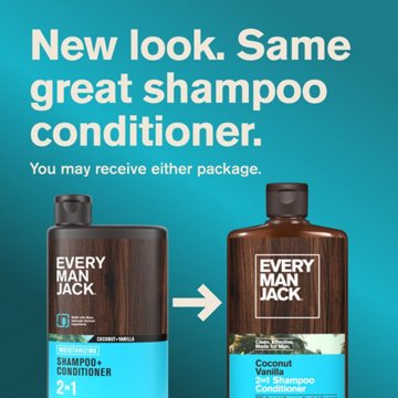 Every Man Jack Men 2-in-1 Shampoo & Conditioner - Coconut & Vanilla