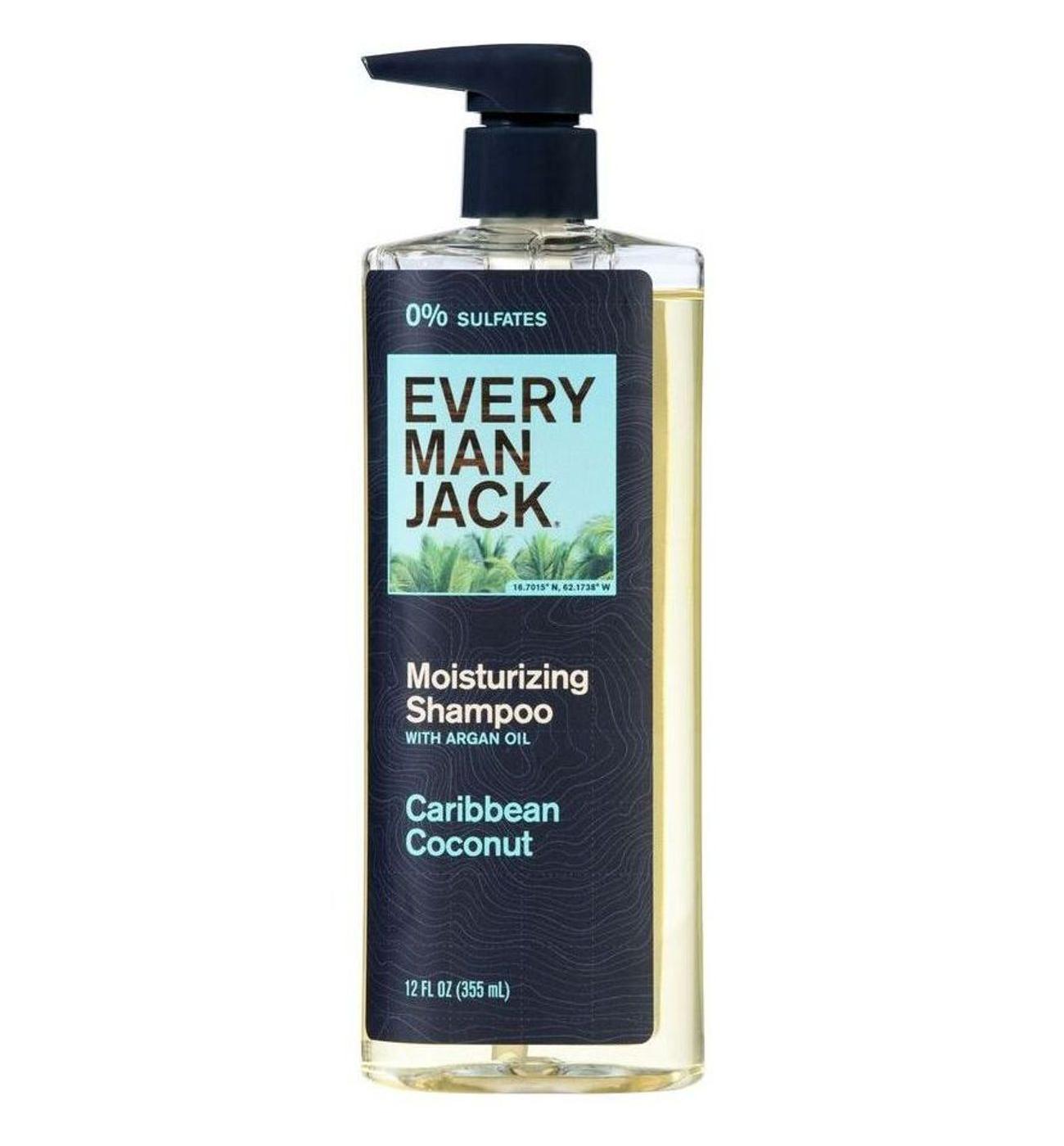 Every Man Jack Men's Moisturizing Shampoo with Argan Oil - Caribbean Coconut; image 1 of 2